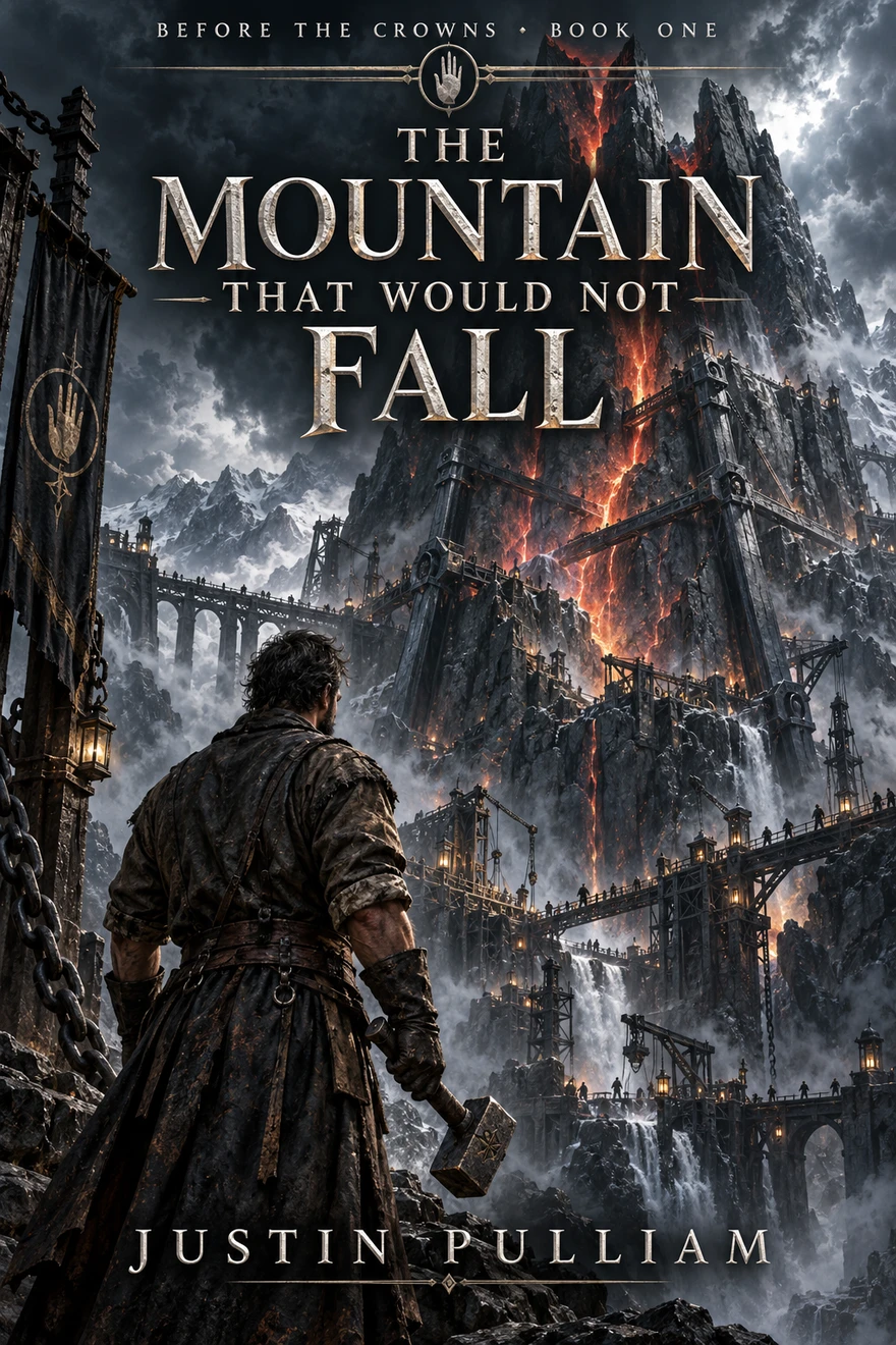 Cover of The Crownless Age, Book one: THE MOUNTAIN THAT WOULD NOT FALL, by Justin Pulliam